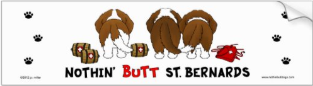 Nothin butt Saints bumper sticker