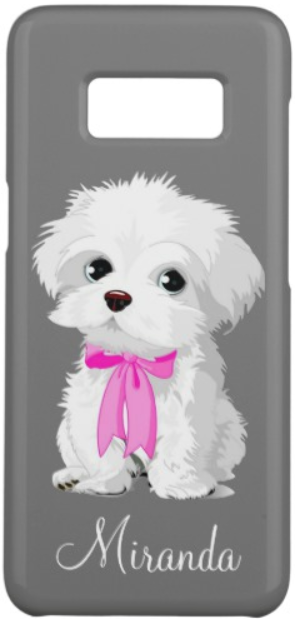 Cute Maltese puppy case