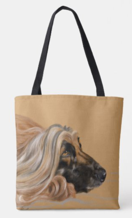Afghan Hound tote bag