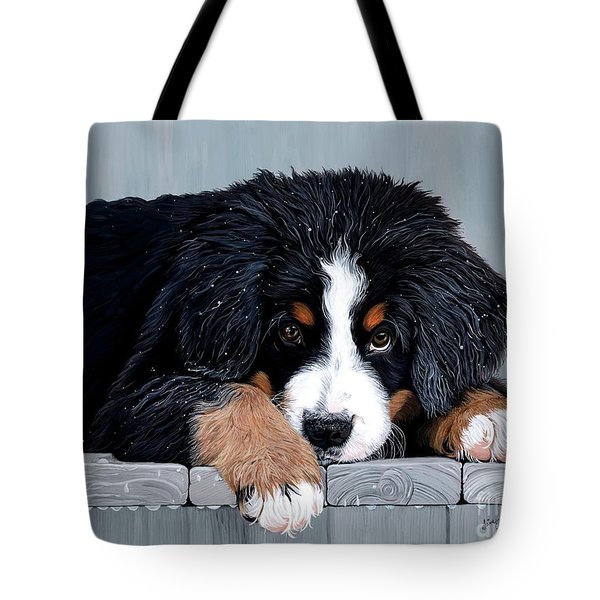Bernese Mountain Dog tote bag by Liane Weyers