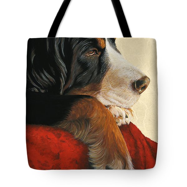 Bernese Mountain Dog tote bag by Liane Weyers